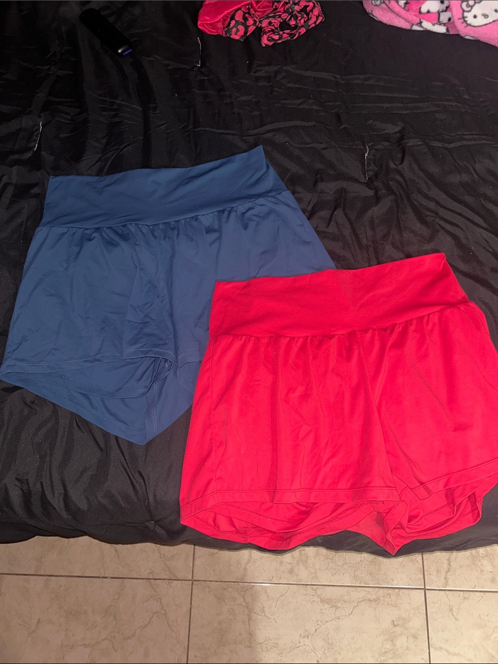 HALARA Athletic Shorts Set in Navy and Bright Pink